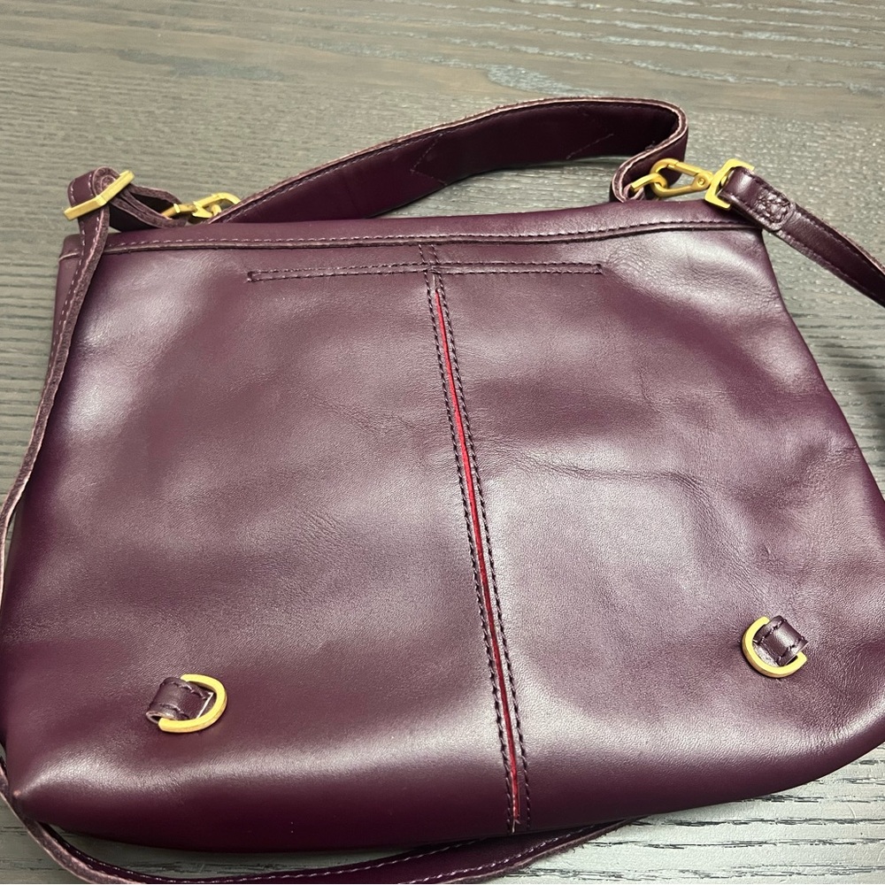 Hammitt Purple Leather Crossbody Bag backpack vip missing one strap - Picture 4 of 5
